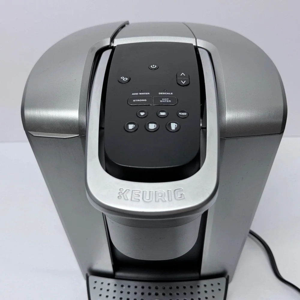 Keurig K-Elite C Single Serve Coffee Maker Brushed Silver K90 75oz Reservoir